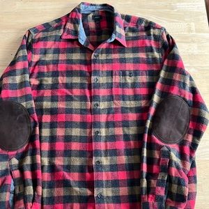 J Crew long sleeve button up shirt size Large.